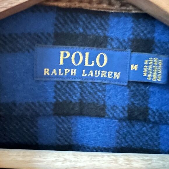 NWT POLO RALPH LAUREN Men's Wool Blend Corduroy-Collar Workshirt Size Medium - Picture 7 of 8